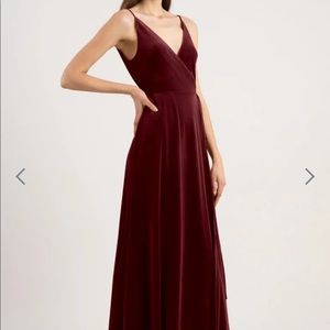 Jenny Yoo Velvet Dress Andi Size 4 Worn Once